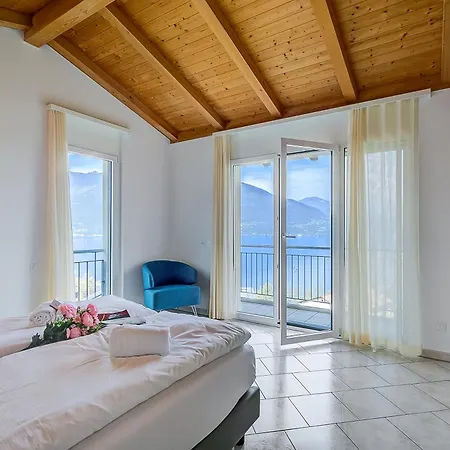 Casa Zaira 1 2Br In Caviano Gambarogno - Happy Rentals Apartmán *