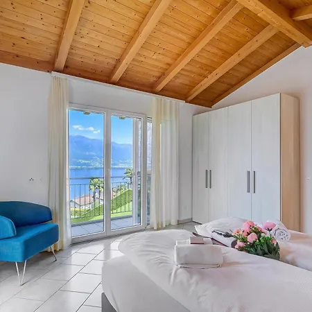 Casa Zaira 1 2Br In Caviano Gambarogno - Happy Rentals Apartmán